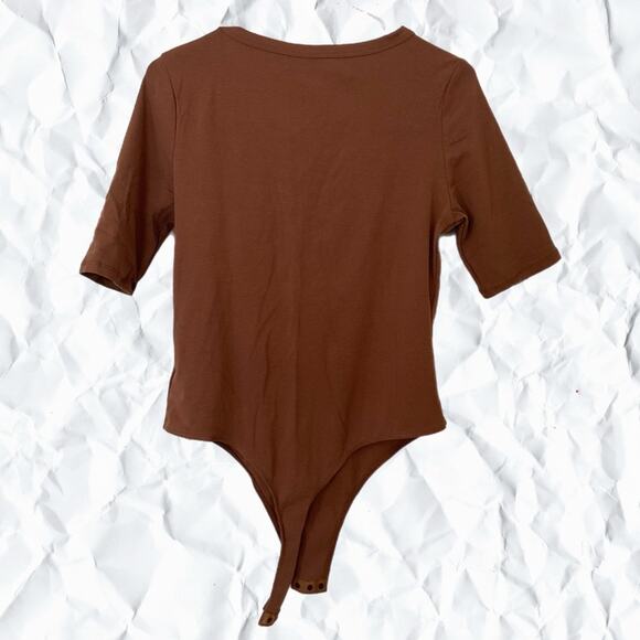 Shein brown cotton bodysuit - NWT - Picture 2 of 2